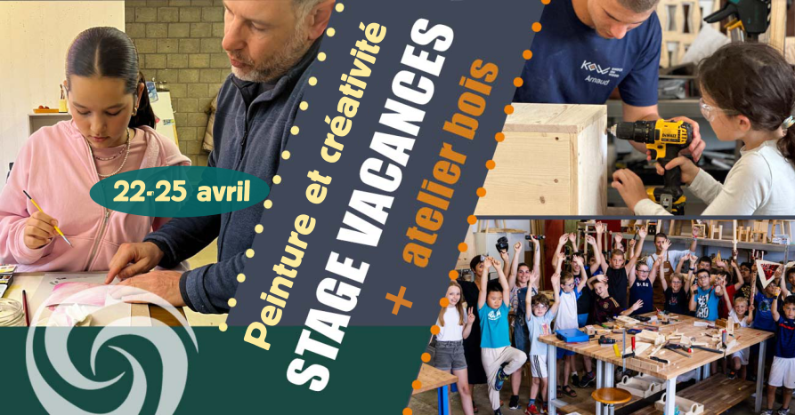 Stage Enfants Lausanne Pâques 2025 atelier peinture et bois